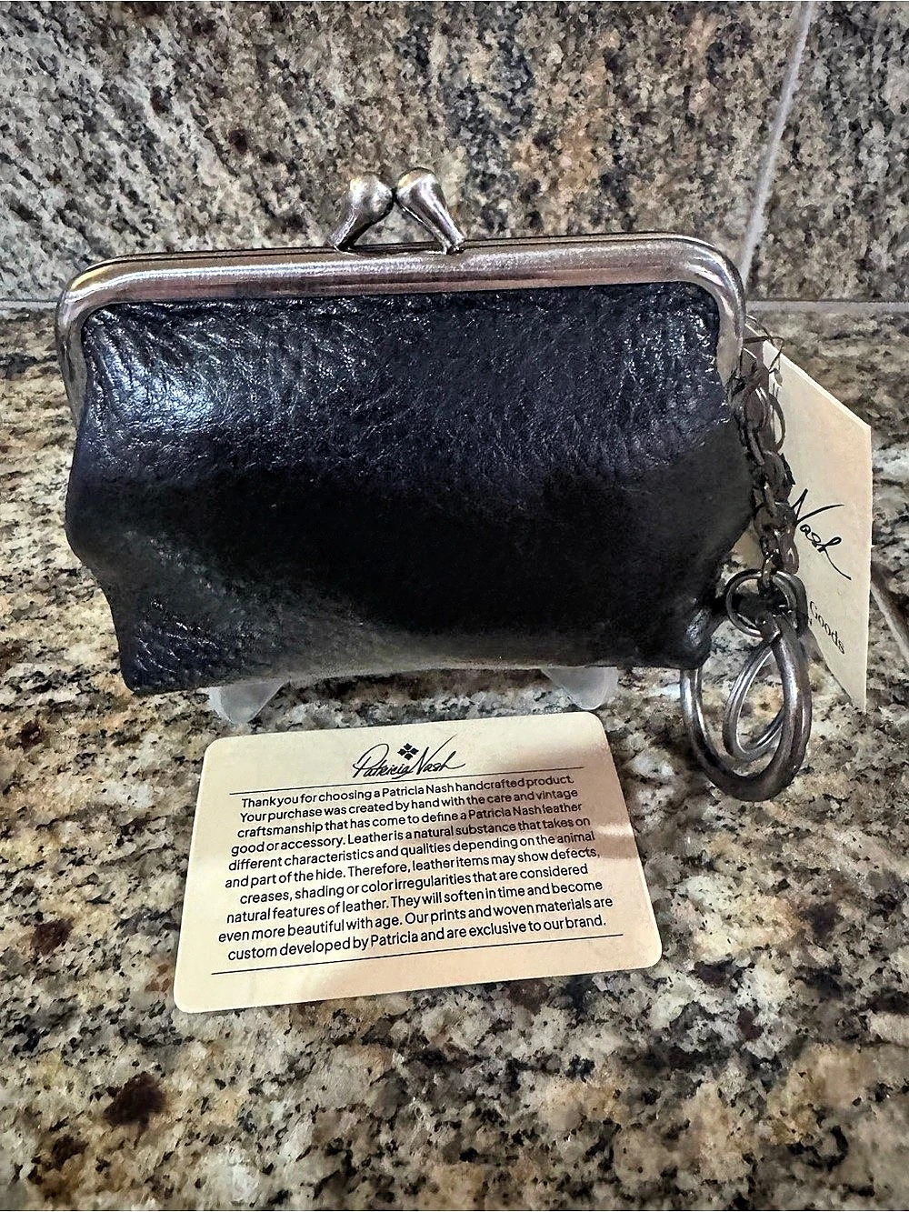 NWT Patricia Nash Cow Print coin purse-Kiss lock๐๐๐๐โผ๏ธโผ๏ธโผ๏ธ - Picture 5 of 11